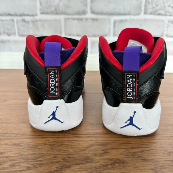 Rare Nike Air Jordan 6 Rings Toddler Boys 3Y Athletic Shoes Black Red DQ8432-001 - Picture 4 of 9